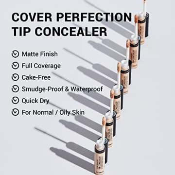 THE SAEM Cover Perfection Tip Concealer 6.5g - Flawless and Brightening Concealer