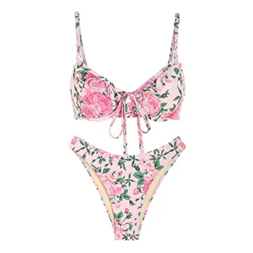 Stylish ZAFUL Floral Bikini Set for Summer Fun