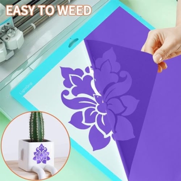 Prime Vinyl Permanent Vinyl Roll - 12"x10FT Matte Purple