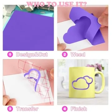 Prime Vinyl Permanent Vinyl Roll - 12"x10FT Matte Purple