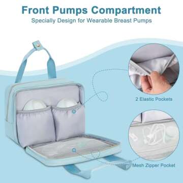 Wearable Breast Pump Bag with Cooler for Nursing Moms