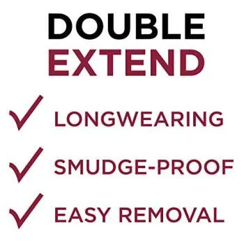 L'Oréal Paris Makeup Double Extend Beauty Tubes Lengthening 2 Step Mascara, Blackest Black & Makeup Infallible Never Fail Original Mechanical Pencil Eyeliner with Built in Sharpener,Black Brown