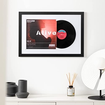 eletecpro Record Frame for Vinyl Albums with Mats