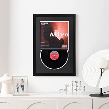 eletecpro Record Frame for Vinyl Albums with Mats