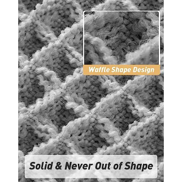 Upgraded Waffle Bath Mat for Comfort and Safety