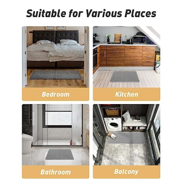 Upgraded Waffle Bath Mat for Comfort and Safety