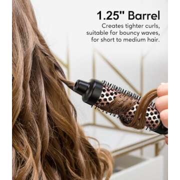 Terviiix 3 in 1 Thermal Brush Set Create Voluminous Hairstyle, One Temp 392℉ for Thin to Medium Ha...