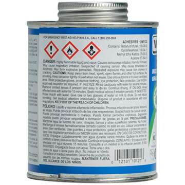 Weld-On 10121 Heavy-Bodied PVC Cement - Medium-Setting, 1 Pint