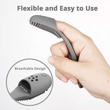 Coomazy Dog Finger Toothbrush, Dog Tooth Brushing Kit with Food Grade Silicone, Easily Clean Teeth D...