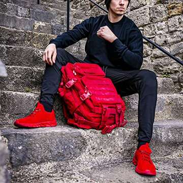 BROKIG Mens Lightweight Gym Jogger Pants,Men's Workout Sweatpants with Zip Pocket(Black,Large)