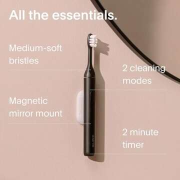 SURI Electric Toothbrush - Slim Sonic, Eco-Friendly & Travel Case