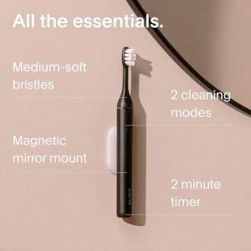 SURI Electric Toothbrush - Slim Sonic, Eco-Friendly & Travel Case