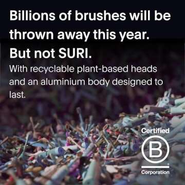 SURI Electric Toothbrush - Slim Sonic, Eco-Friendly & Travel Case