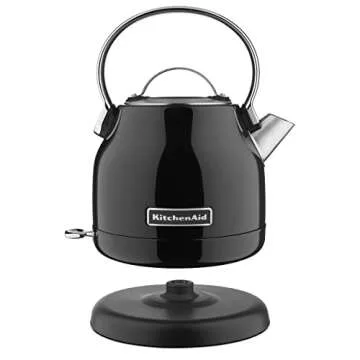 KitchenAid 1.25L Electric Kettle - Onyx Black, Stylish & Efficient