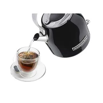 KitchenAid 1.25L Electric Kettle - Onyx Black, Stylish & Efficient