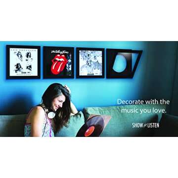 Show and Listen Album Cover Display Frame (Set of Four)