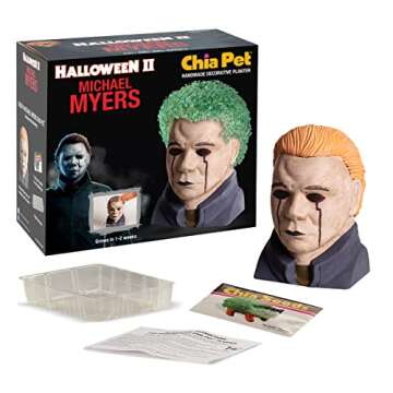 Chia Pet Michael Myers with Seed Pack, Decorative Pottery Planter, Easy to Do and Fun to Grow, Novel...