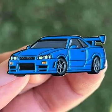 1999 Skyline R34 GTR Enamel Pin - JDM Edition GT-R Lapel Pin - For Hats, Bags, Backpacks, Shirts & More