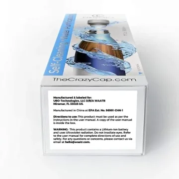 CrazyCap 2 Self-Cleaning Insulated UV Water Bottle