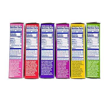 Propel Powder Packets Drink Mix Singles Variety of 6 Lemon, Grape, Berry, Raspberry Lemonade, and Ki...