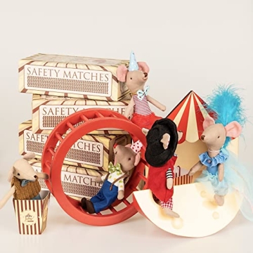 Unique LEVLOVS Circus Mouse Matchbox for Kids