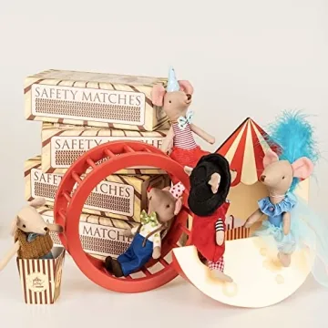 Unique LEVLOVS Circus Mouse Matchbox for Kids