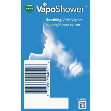 Vicks VapoShower, Shower Tablet, Shower Bomb, Aromatherapy Vapors, Eucaplytus & Menthol, Soothing Non-medicated Vapor Steam, 3ct