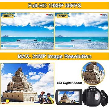Full HD 1080P Video Camera Camcorder for Great Shots