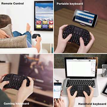 Rii i8 Mini Wireless Keyboard with Touchpad - Portable Control