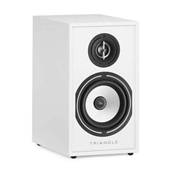 triangle - BOREA BR02 Hi-Fi Bookshelf Speakers - Power handling 80W - Output 89 dB/W/m - Versatile M...