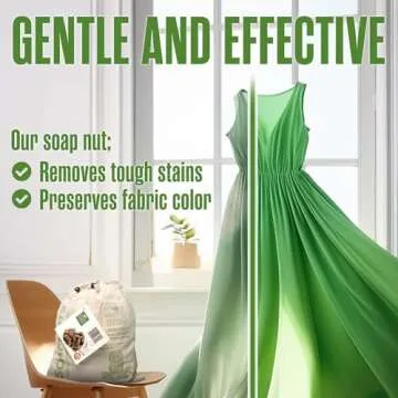 NaturalThings Laundry Detergent, Organic Soap Nuts (125 Loads) – Eco-Friendly, Hypoallergenic & Fr...