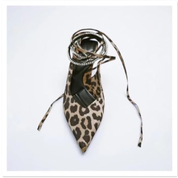 Women's Leopard Print High Heels Pumps Fashion Sandals