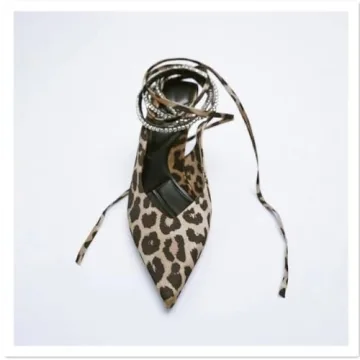Women's Leopard Print High Heels Pumps Fashion Sandals