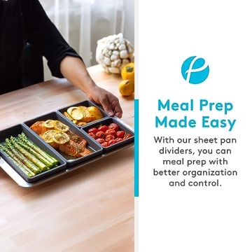 Prepd Cheat Sheets Silicone Baking Trays for Meal Prep