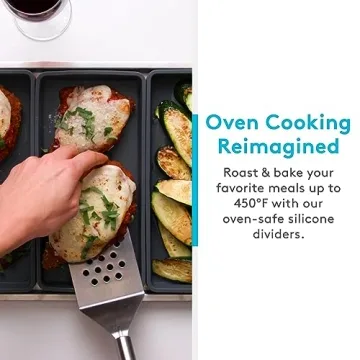 Prepd Cheat Sheets Silicone Baking Trays for Meal Prep