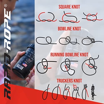 Rapid Rope 120ft Flat Tactical Paracord for Camping Utility