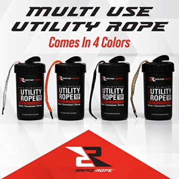 Rapid Rope 120ft Flat Tactical Paracord for Camping Utility