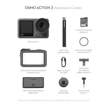 DJI Osmo Action 3 Adventure Waterproof Camera 4K HDR