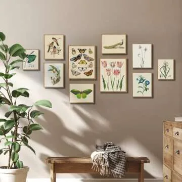 crmotu Iris Botanical Wall Art - Vibrant Flower Decor