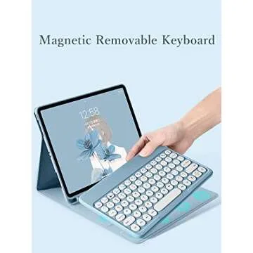 Stylish Keyboard Case Mouse Set for iPad Pro 11 Inch with Colorful Design