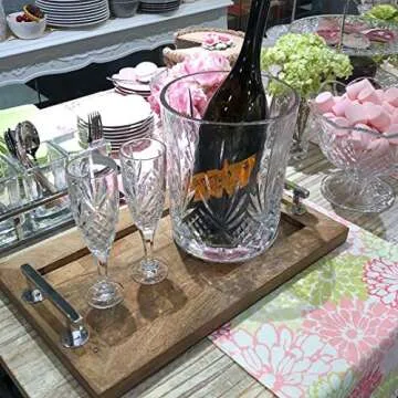 Elegant Large Crystal Punch Bowl, Premium Quality Serving Bowl, Centerpiece For Home, Office, Wedding Decor, Fruit, Snack, Dessert, Server