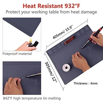 HPFIX ESD Safe Silicone Mat for Electronics Repair Kit