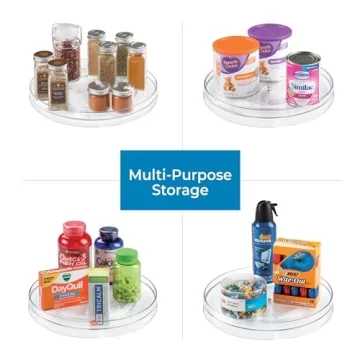 iDesign Lazy Susan Spinner - Eco-Friendly Turntable Organizer