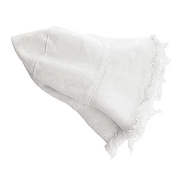 Womens Bucket-Hat Distressed Sun-Protection Washed-Cotton - Summer Wide Brim Beach Cap(7 1/8 Size) (White 01)