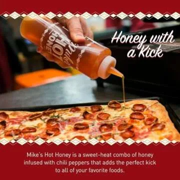 Mike's Hot Honey, America's #1 Brand of Hot Honey, Spicy Honey Infused with Chili Peppers, Gluten-Free, Paleo-Friendly, Sweet Heat, Perfect for Hot Sauce Lovers (24oz Chef’s Bottle, 1 Pack)