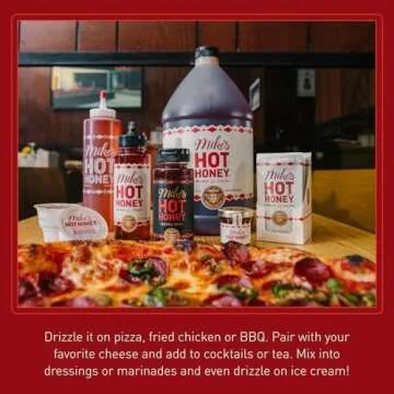 Mike's Hot Honey, America's #1 Brand of Hot Honey, Spicy Honey Infused with Chili Peppers, Gluten-Free, Paleo-Friendly, Sweet Heat, Perfect for Hot Sauce Lovers (24oz Chef’s Bottle, 1 Pack)