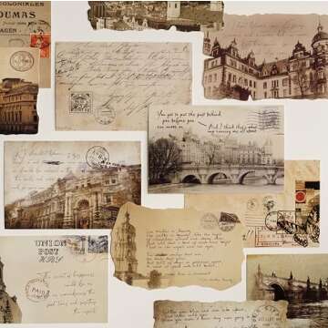 VKSG Retro Theme Postcard Set 30 Cards DIY Postcards Gift Message Card Paper Bookmark for Worth Collecting, Ads Vintage Postcards