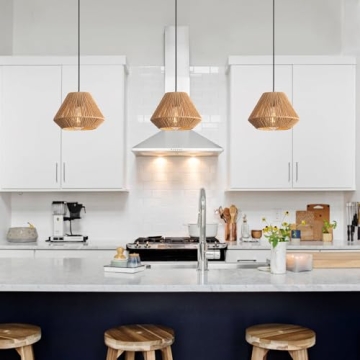 Gudicati Hand Woven Bamboo Pendant Light for Chic Homes