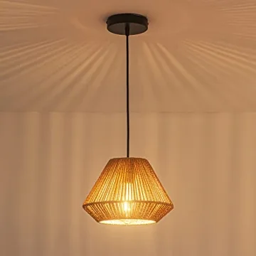 Gudicati Hand Woven Bamboo Pendant Light for Chic Homes