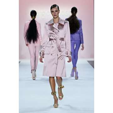 Sergio Hudson, Satin Trench Coat Dress